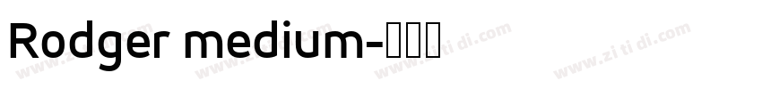 Rodger medium字体转换